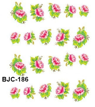 Stickers Adesivi Nail Art Water decals Flower Edition BJC-186