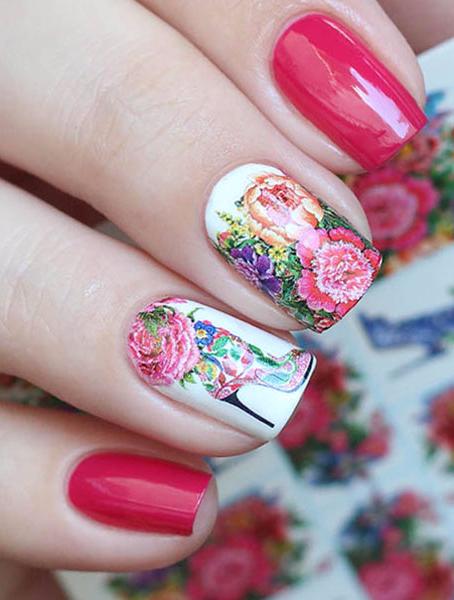 Fleur de lis Nail Art Nail Water Decals Transfers Wraps