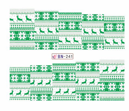 Stickers Adesivi Nail Art Water decals serie natalizia