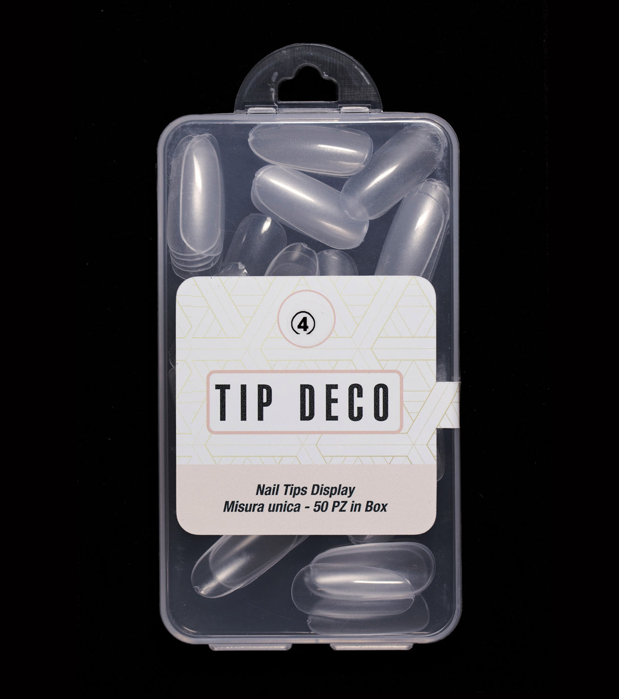 Tip DECO Box 50pz Trasparente satinate 4