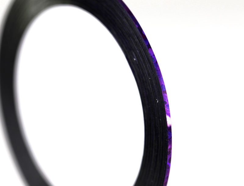 Viola Olografico - Striping Tape Nail Art - Striscia Nastro Adesivo Colorato