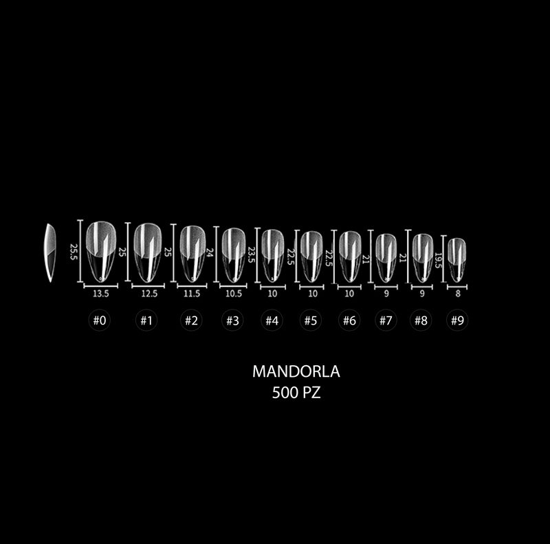 MANDORLA - X-Press Gel Press on nails - Tip Box 500pz