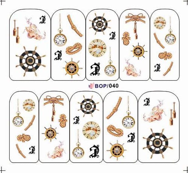 Water decals traferibili stickers tattoo ad acqua adesivi decalcabili BOP040