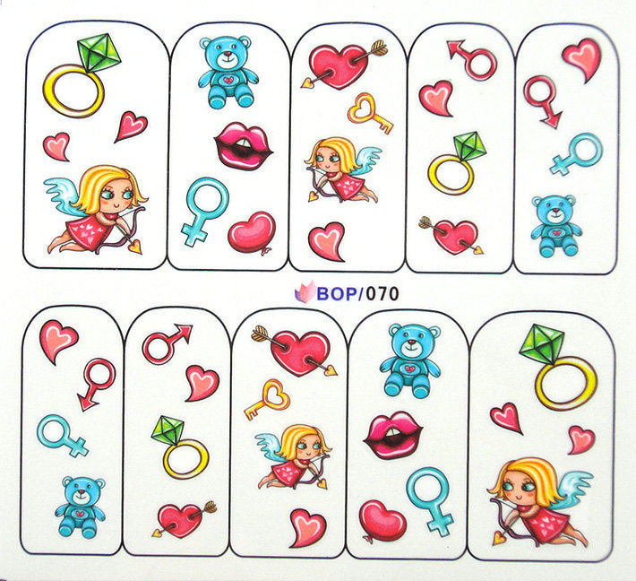 Water decals traferibili stickers tattoo ad acqua adesivi decalcabili BOP070