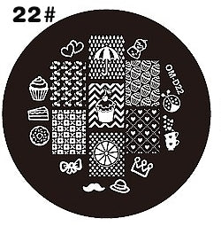 N° 24 - Set Stamping con disco in  ACRILICO 24