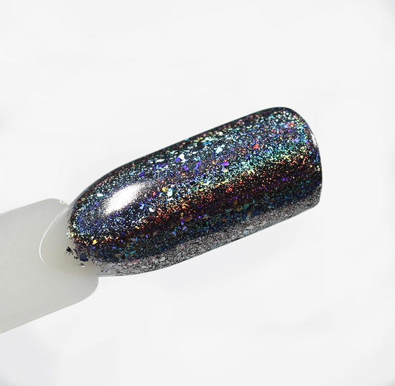 Silver - Rainbow Flakes ice mylar per decorazione unghie 2 g