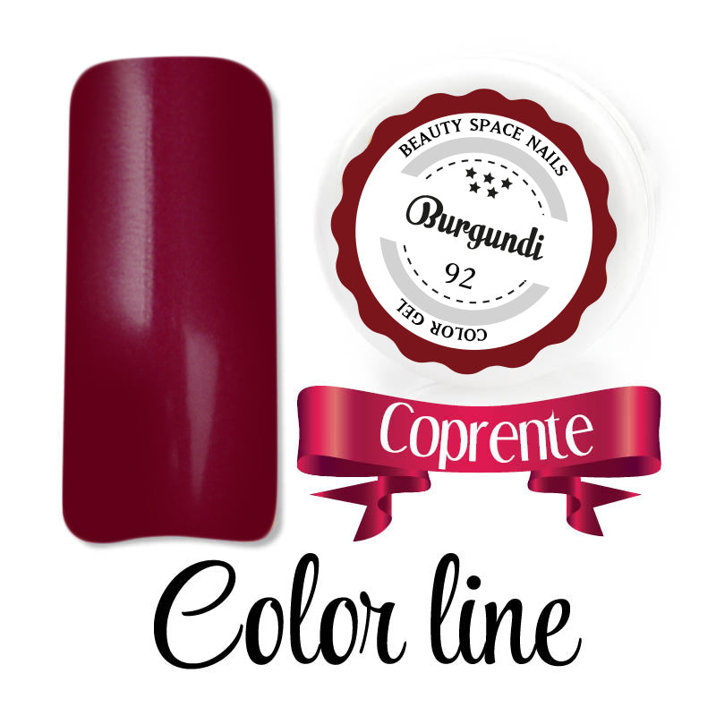 92 - Burgundi - Coprente - Gel UV Colorato - Color line - 5ml