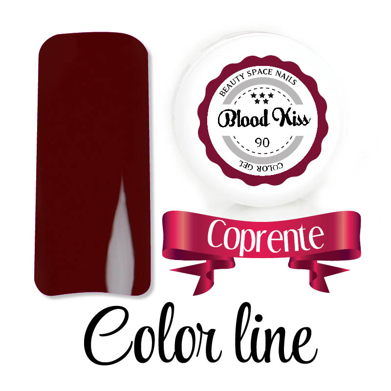 90 - Blood - Kiss - Coprente - Gel UV Colorato - Color line - 5ml