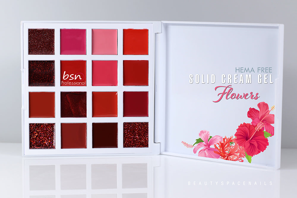 Flowers - Solid Cream Gel Palette