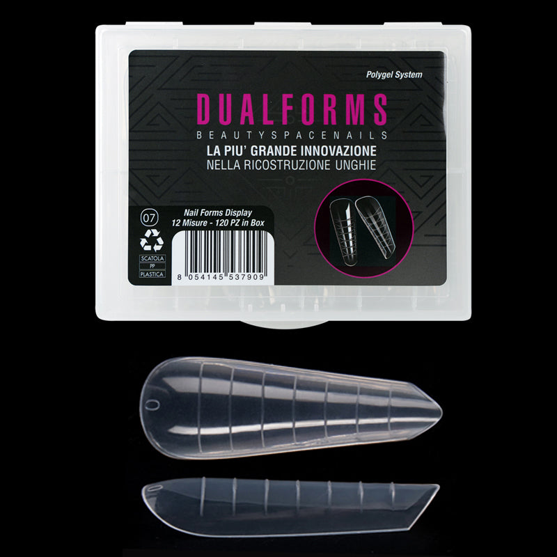 Dualforms 07- Mandorla gotica -Dual system forms in Box - Formine trasparenti 120 pezzi