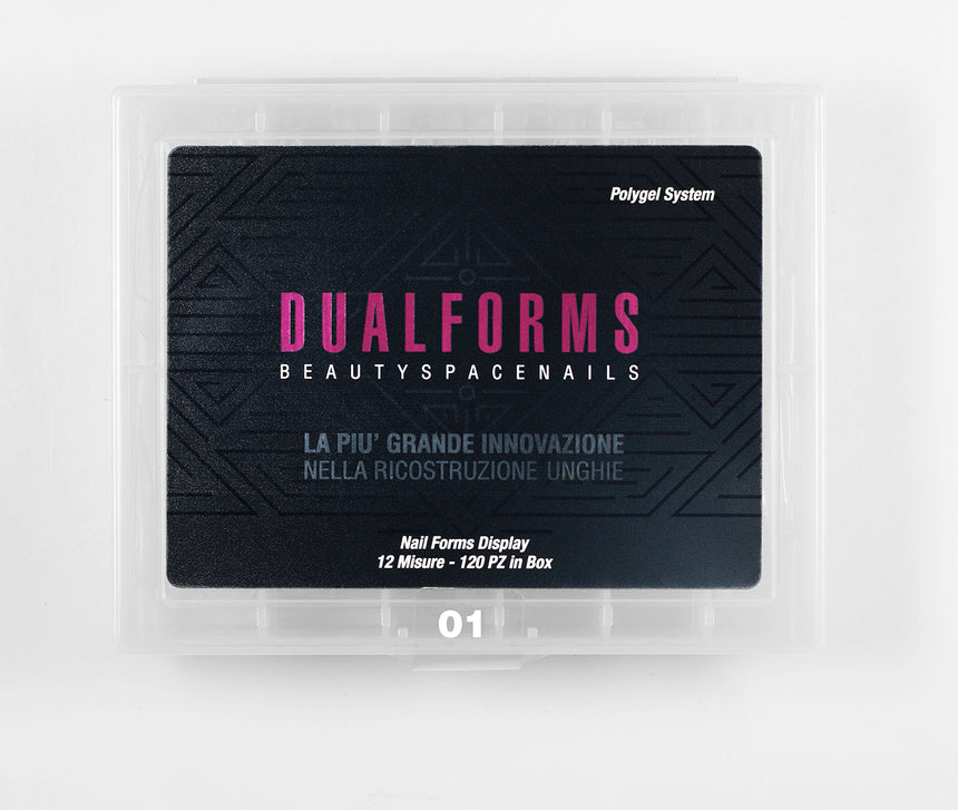 Dualforms 01 - Dual system forms in Box - Formine trasparenti 120 pezzi