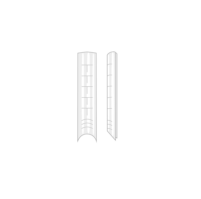 Dualforms 01 - Dual form per allungamento Square - Dual system form in Box - Formine trasparenti 120 pezzi