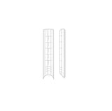 Dualforms 01 - Dual form per allungamento Square - Dual system form in Box - Formine trasparenti 120 pezzi