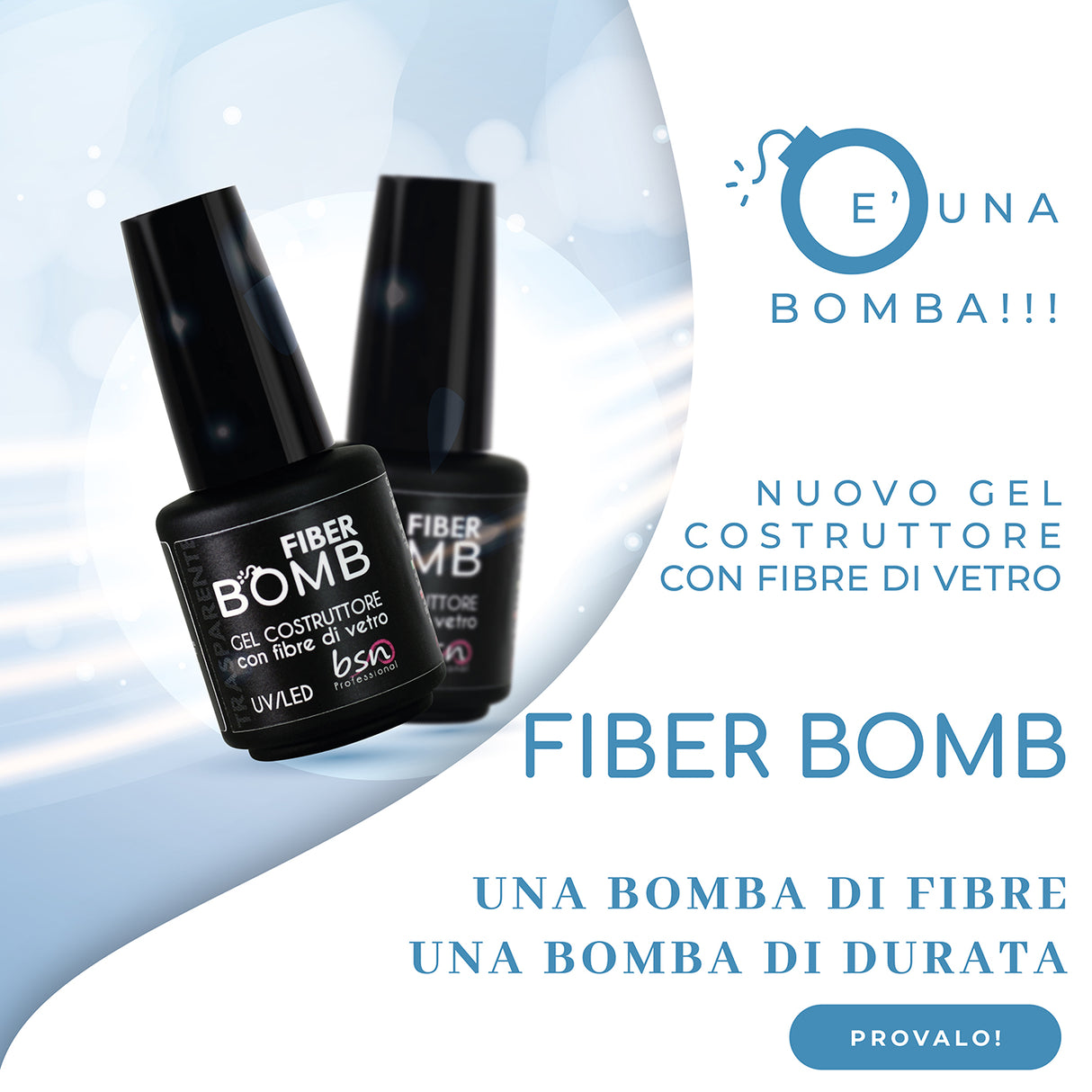 Fiber Bomb Trasparente - Il gel che si stende come uno smalto!