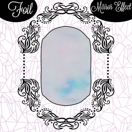 Foil Mirror Glass Effect - Mermaid - Sirena - decorazioni Nail Art