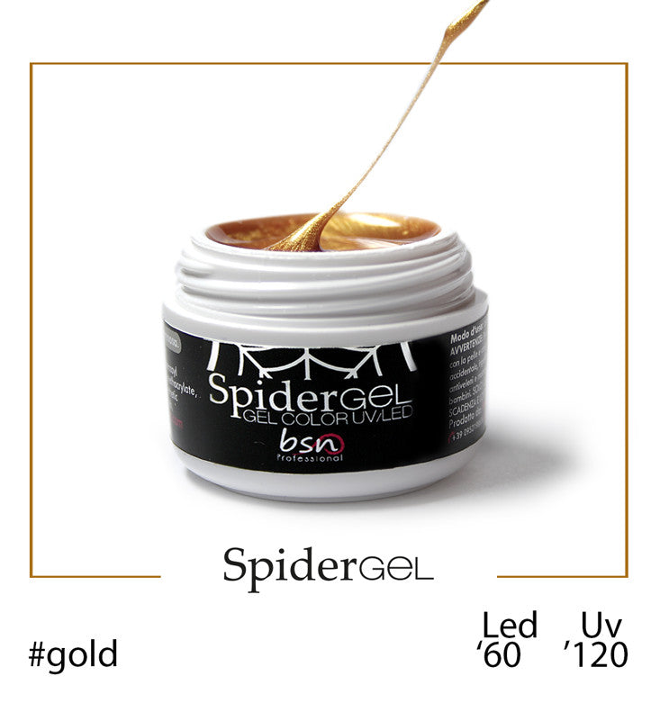 Spider Gel GOLD 5 ml - Gel color modellabile UV/LED