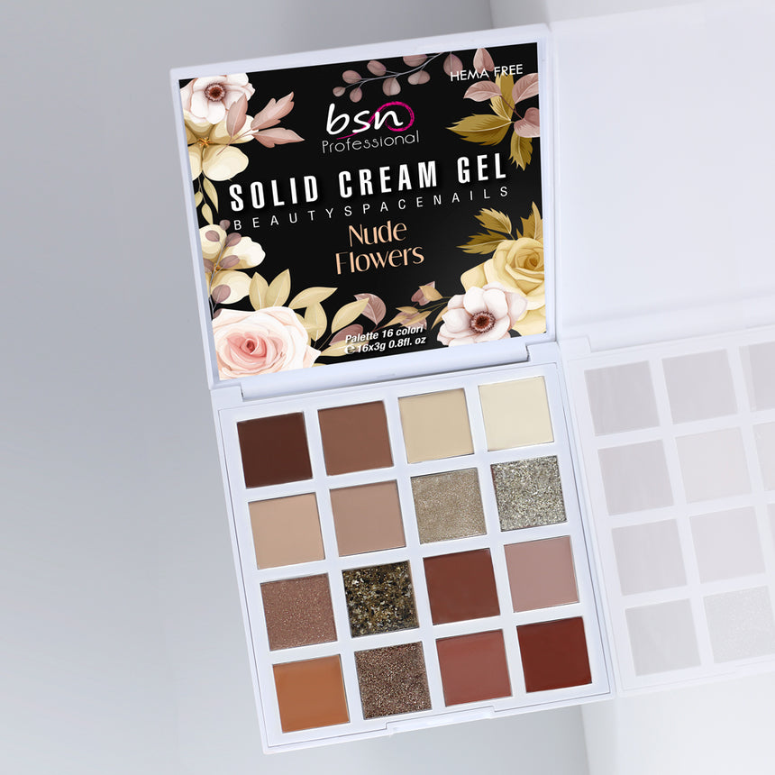 Nude Flowers - Solid Cream Gel Palette