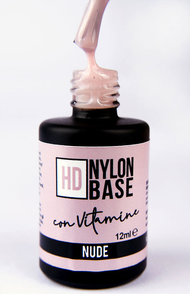 Nude - Hd Nylon Soak Off Base Builder con Vitamina E e Calcio 12ml