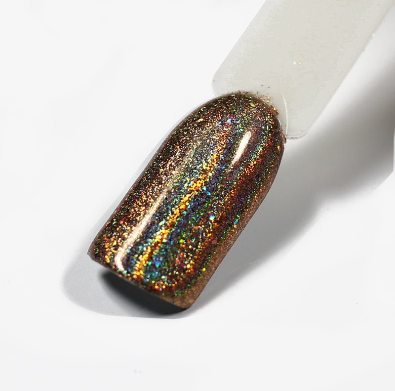 Gold - Rainbow Flakes ice mylar per decorazione unghie 2 g