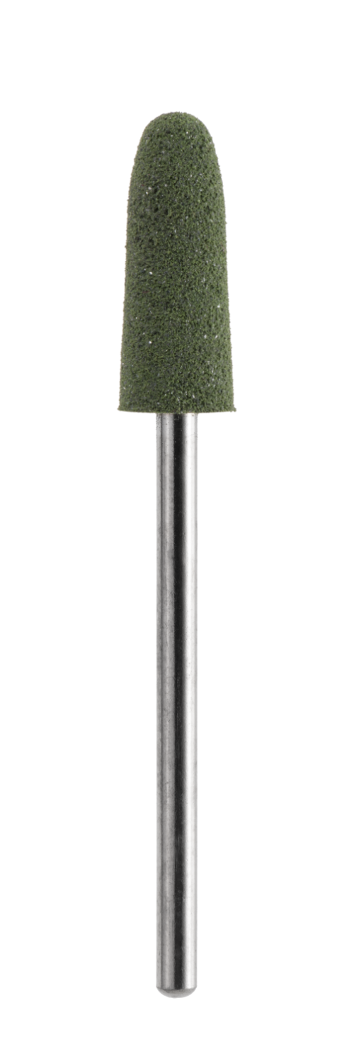 PF-033 - Punta per fresa in silicone levigante verde - grana grossa - Ø 6 mm **PF-033**