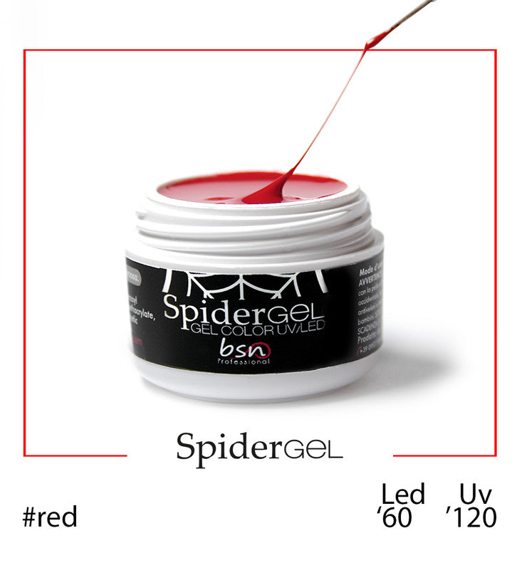 Spider Gel RED 5 ml - Gel color modellabile UV/LED