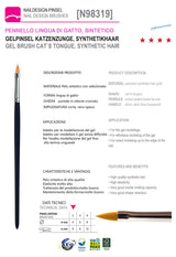 98319-N°2 - Pennello Lingua di Gatto  Sintetico 98319-N°2