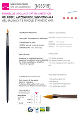 98319-N°4 - Pennello Lingua di Gatto  Sintetico 98319-N°4