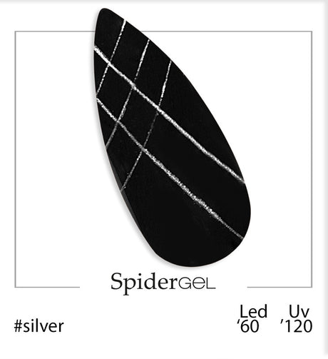 Spider Gel SILVER 5 ml - Gel color modellabile UV/LED