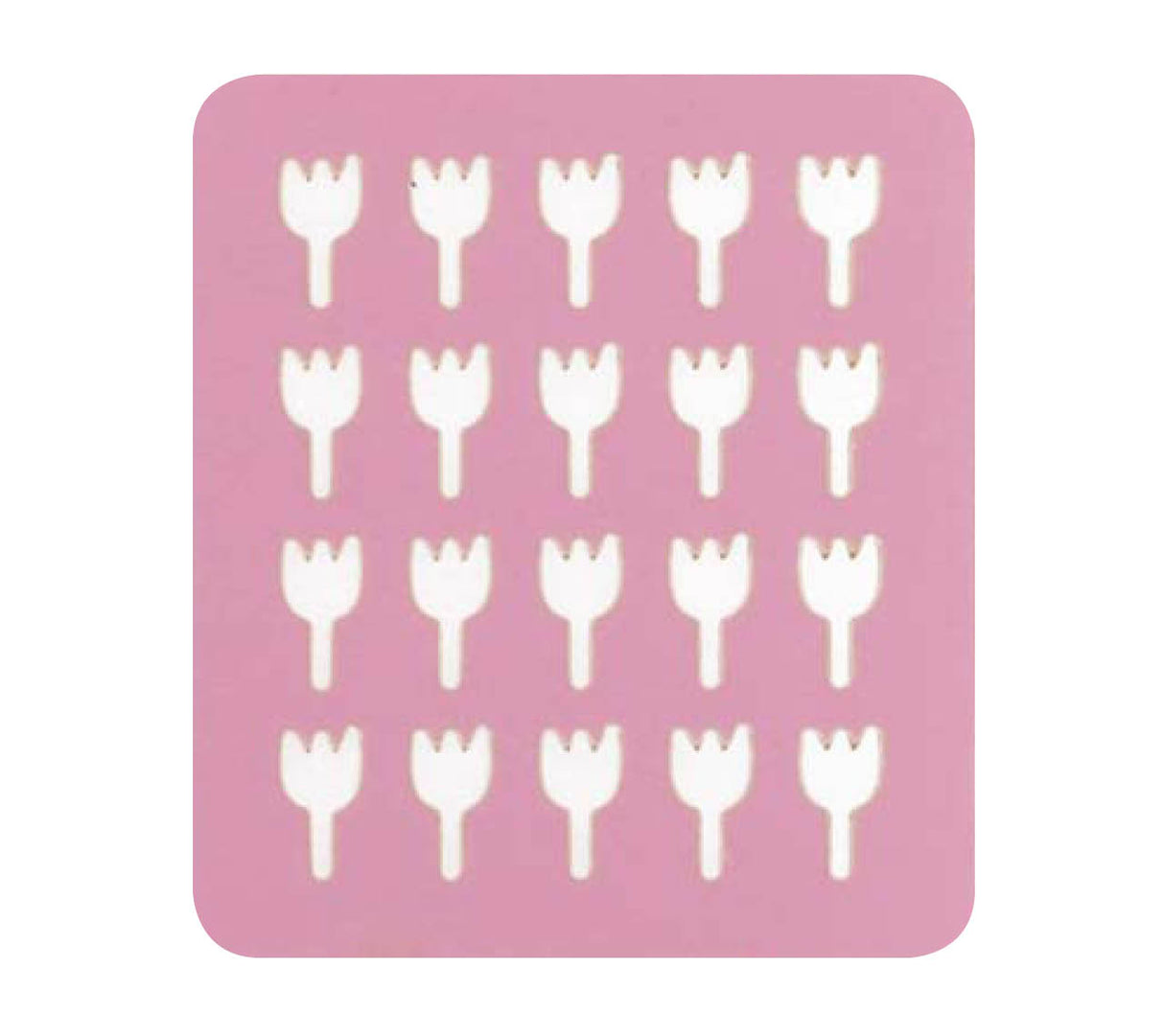 Stencil mascherina nail art stickers Fiori Rose - Mod. L121