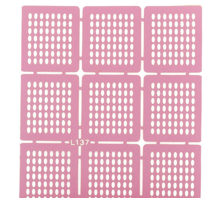 Stencil mascherina nail art stickers Ovali- Mod. L137