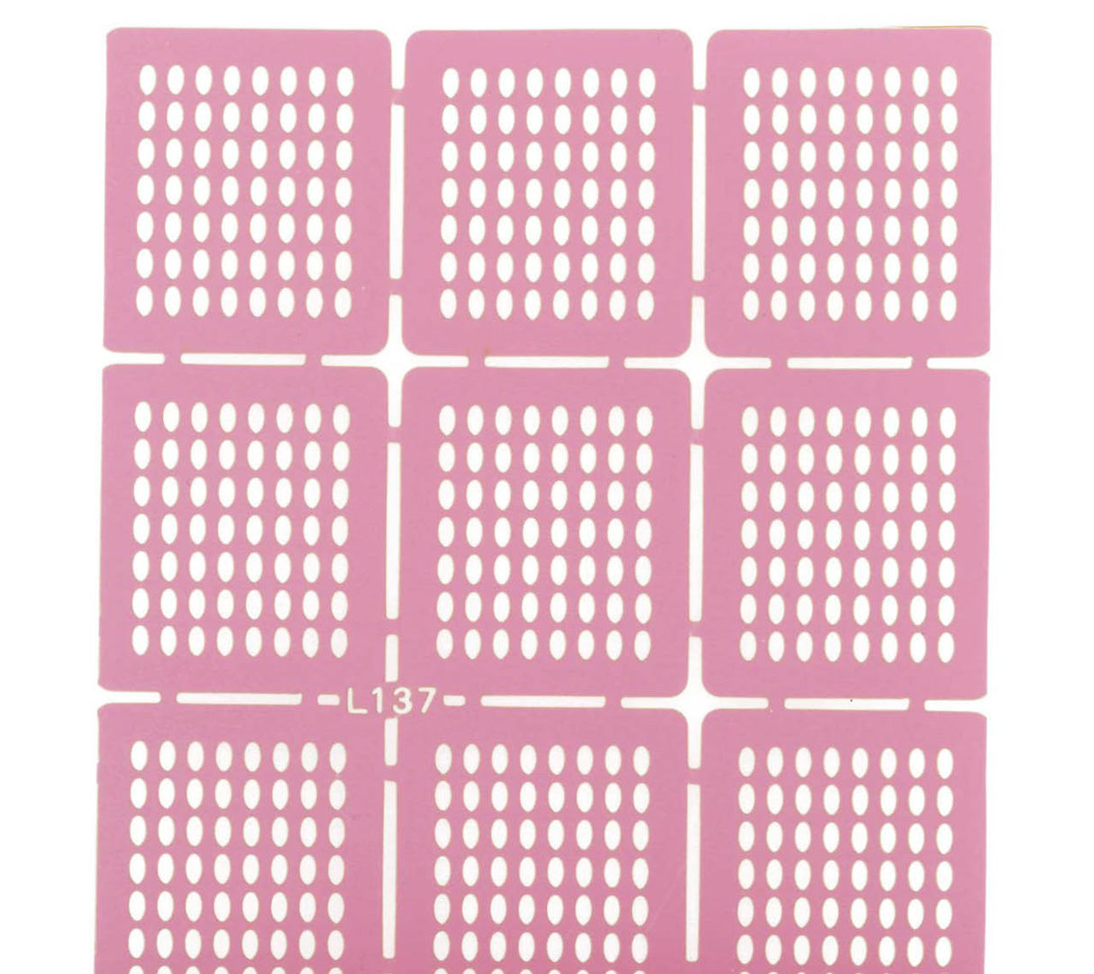 Stencil mascherina nail art stickers Ovali- Mod. L137