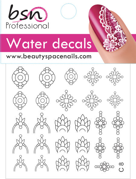 Stickers Adesivi Nail Art Water decals Sweet Bloom